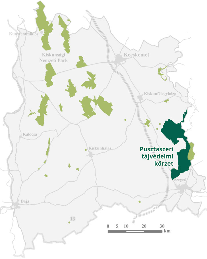 Pusztaszer Landscape Protection Area térkép