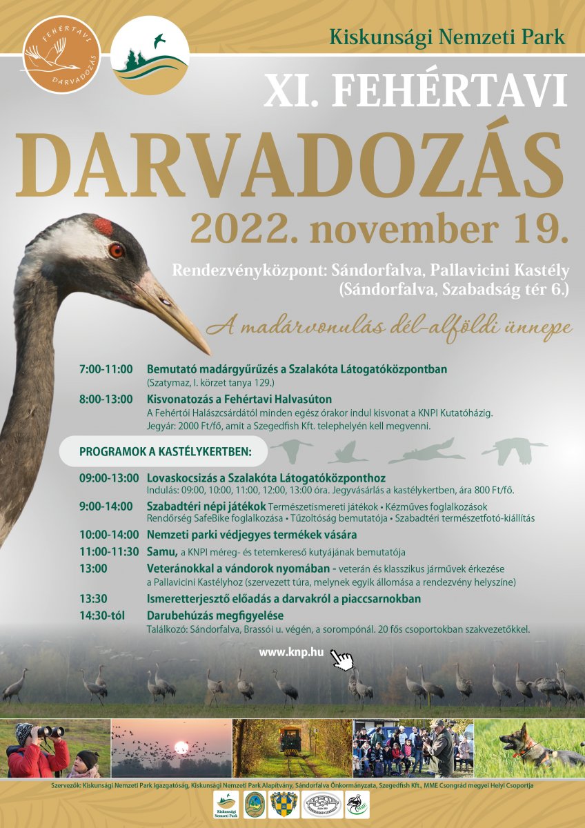 2022-es Fehértavi Darvadozás Plakát