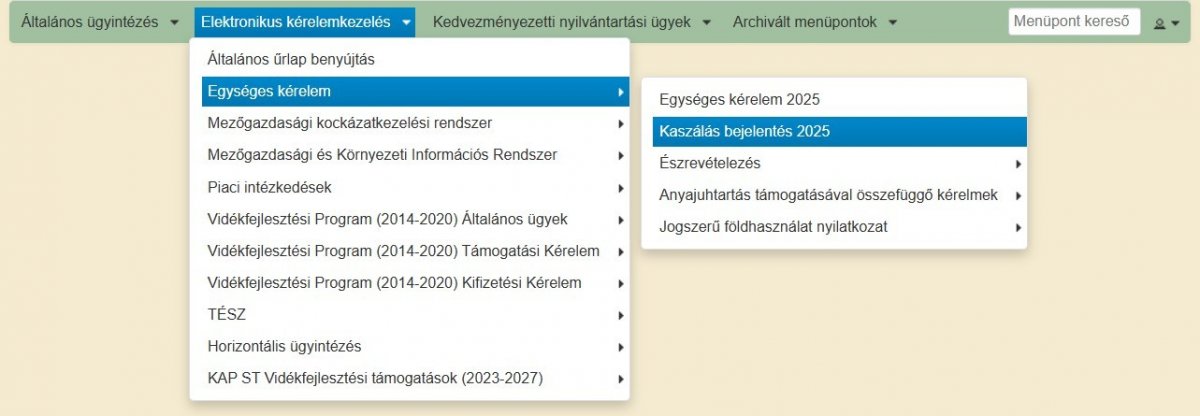 kaszálás ügyintézés